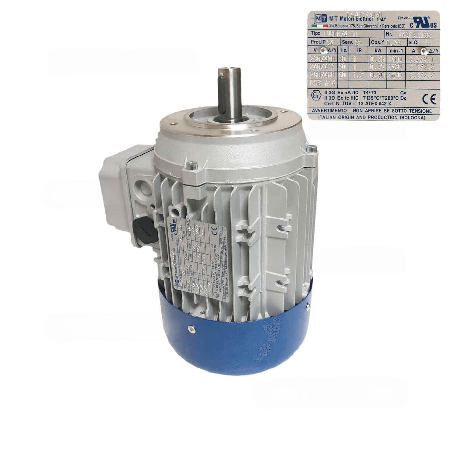 Мотор FS80B4 для тестомеса FIMAR 1-скоростной на 380В