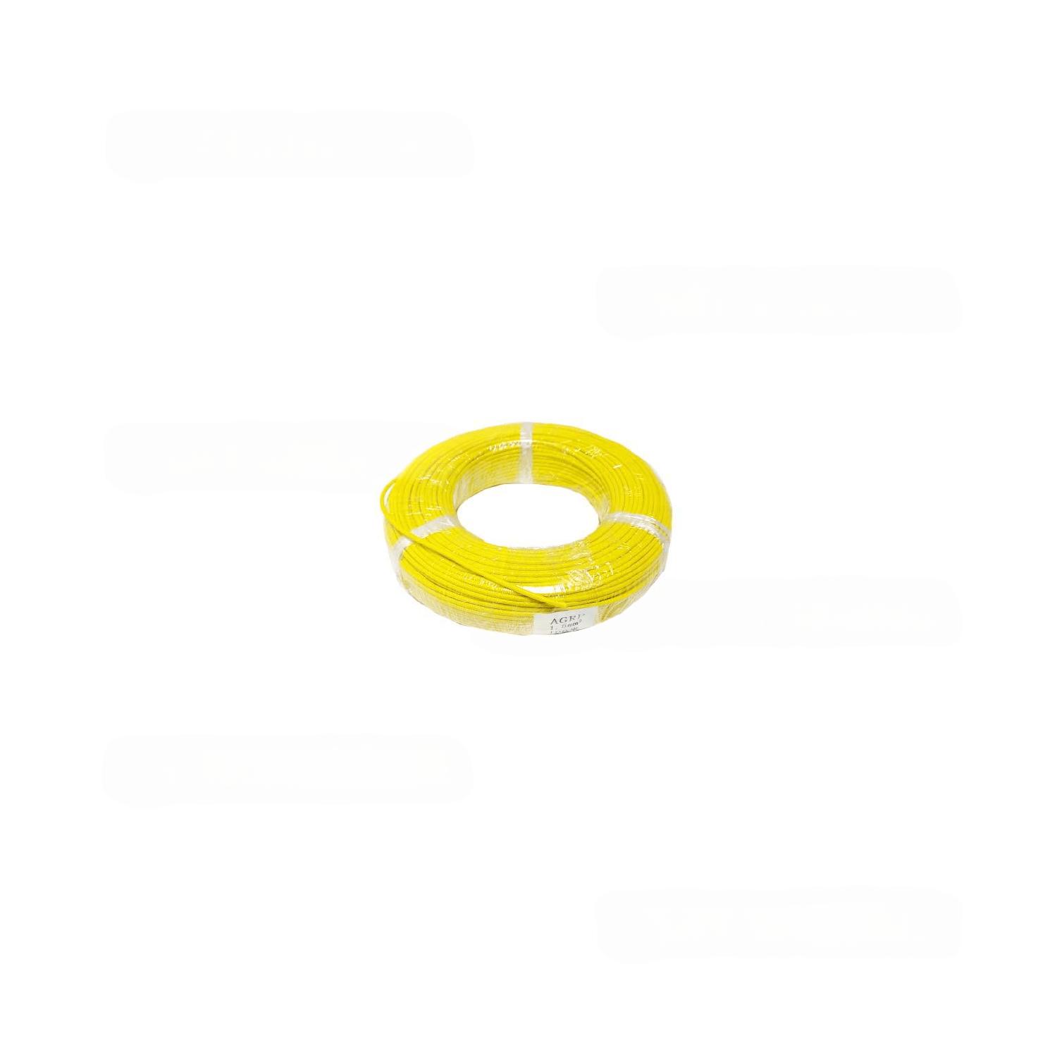Провод жаростойкий AGRP желтый сеч.1,5